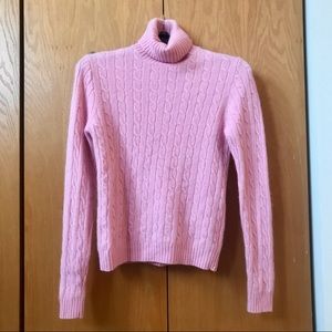 Pink turtleneck